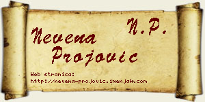 Nevena Projović vizit kartica